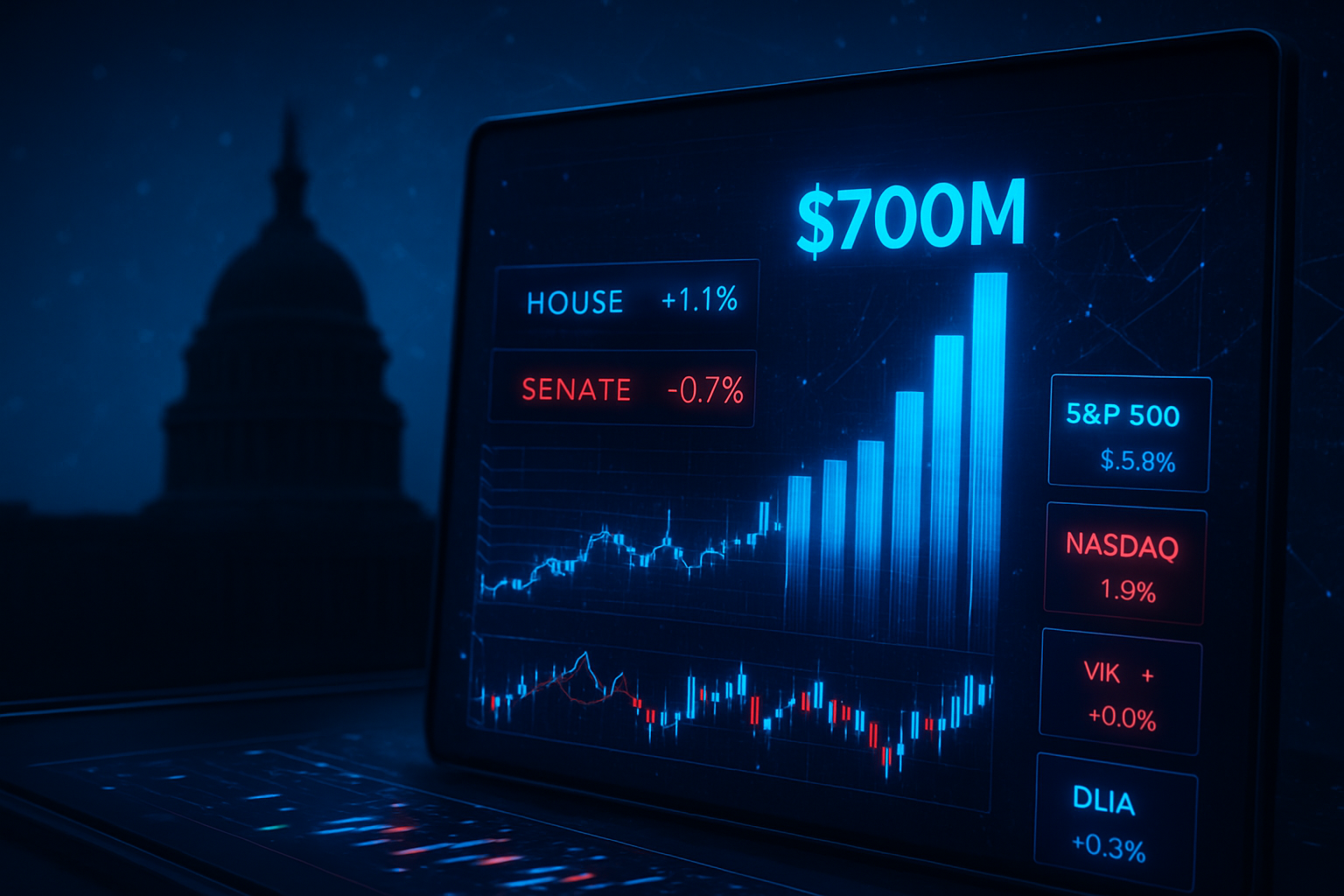Betting on the Blue Wave: 2026 Midterm Markets Hit Record $700 Million Daily Volume
