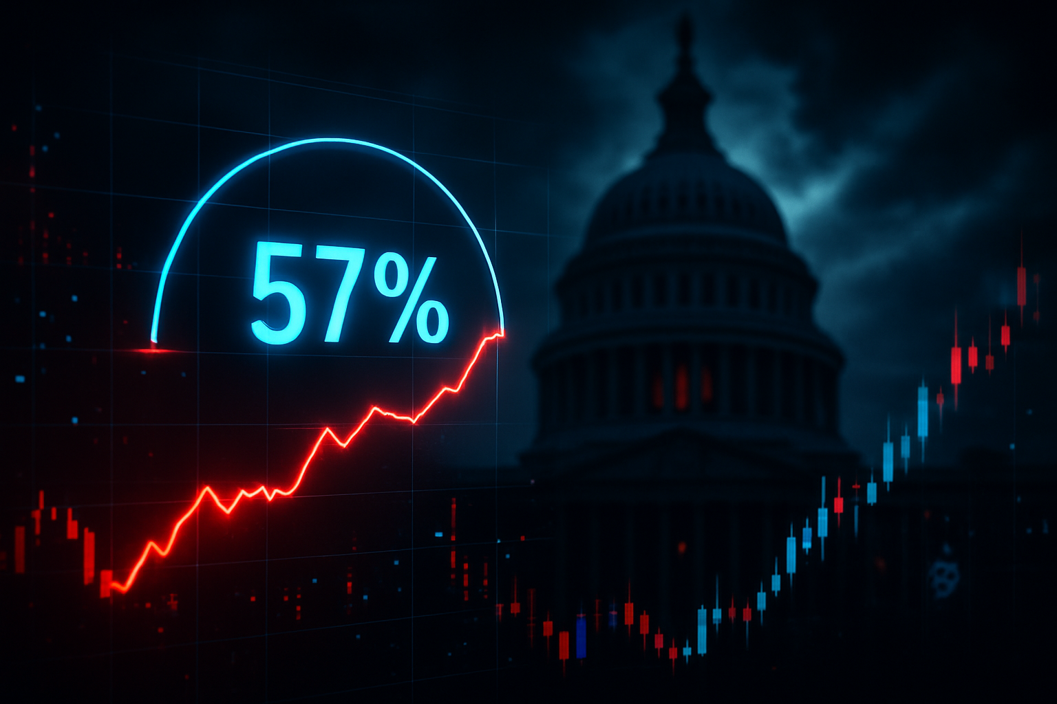 The “Permanent Crisis”: Trump Impeachment Odds Surge to 57% as 2026 Midterm Fever Hits Prediction Markets
