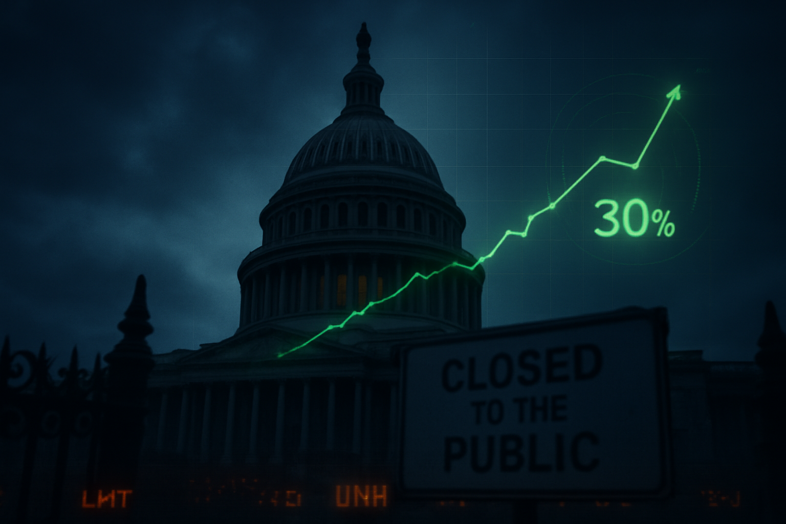Shutdown Showdown: Markets Signal 30% Chance of a January 31 Federal Furlough
