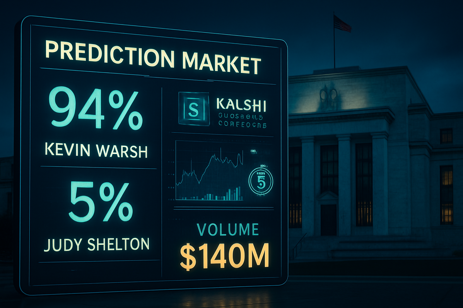 The $140M Fed Chair War: Kevin Warsh Nears 94% Odds as Trump Era Reshapes the Central Bank